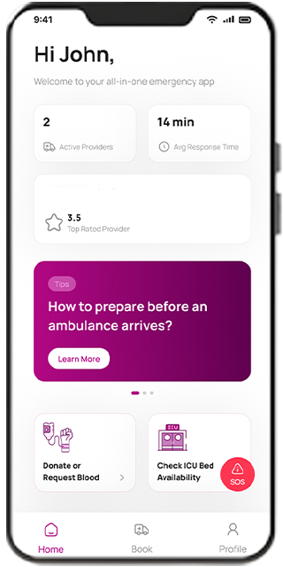 HEARTS Care mobile app interface